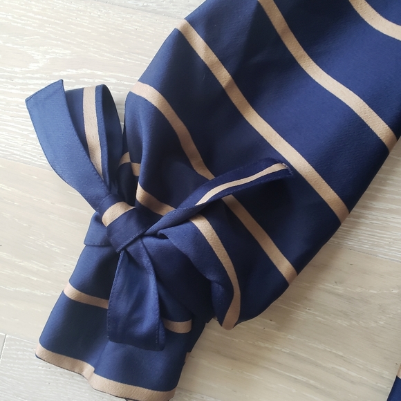 Banana Republic Navy & Tan fitted dress - Picture 3 of 7